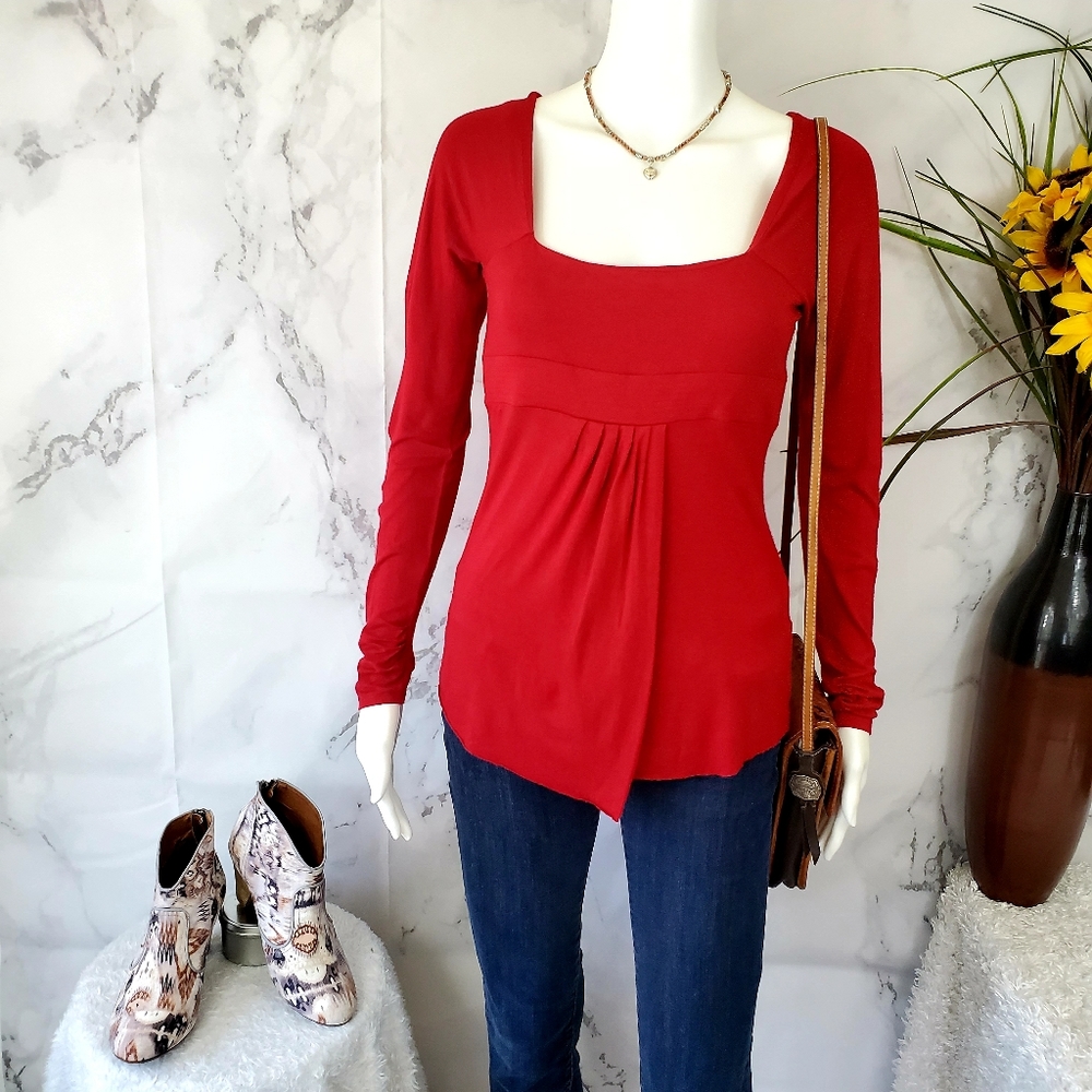 Armani Exchange cross front shelf bra pullover top